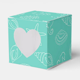 Caja de regalo Tropical Beach Shell Favor
