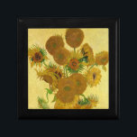 Caja De Regalo Van Gogh - Vase con 15 girasoles<br><div class="desc">Vase con quince girasoles / Vase avec quinze tournesols - Vincent Van Gogh,  agosto de 1888 - Sunflowers 1888 versión para la boca (F454)</div>