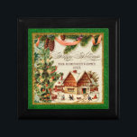 Caja De Regalo Vintage Ice Ski Lodge Christmas Tree Box<br><div class="desc">COLOR PALETTE: Navidades clásicos rojo, verde y dorado marcan el tono de esta colección. RECOPILACIÓN DE DISEÑO: Vieja pista de patinaje sobre hielo al aire libre de Navidad. ¡Compra esto como regalo para tu propia familia o como regalo de Navidad para amigos, familiares o compañeros de trabajo! O como un...</div>