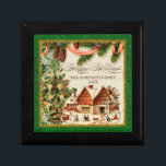 Caja De Regalo Vintage Ice Ski Lodge Christmas Tree Box<br><div class="desc">COLOR PALETTE: Navidades clásicos rojo, verde y dorado marcan el tono de esta colección. RECOPILACIÓN DE DISEÑO: Vieja pista de patinaje sobre hielo al aire libre de Navidad. ¡Compra esto como regalo para tu propia familia o como regalo de Navidad para amigos, familiares o compañeros de trabajo! O como un...</div>