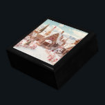 Caja De Regalo Vintage Merry Christmas<br><div class="desc">Feliz caja de regalo de Navidad para tu familia.</div>