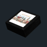 Caja De Regalo Vintage Merry Christmas<br><div class="desc">Feliz caja de regalo de Navidad para tu familia.</div>