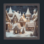 Caja De Regalo Vintage Merry Christmas<br><div class="desc">Feliz caja de regalo de Navidad para tu familia.</div>