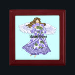 Caja De Regalo Violets Angel<br><div class="desc">Violets Angel Jewelry Box de ArtMuvz Ilustracion. Camiseta de ángeles, ropa cristiana, camiseta de fe, regalos y prendas de vestir. Los regalos de ángel son una manera reflexiva y significativa de mostrar a alguien a quien le importa. Ya sea que busques un regalo para un amigo, un miembro de la...</div>