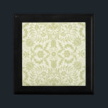 Caja De Regalo William Morris Borage Boda Soft Green<br><div class="desc">Este hermoso patrón antiguo se basa en el diseño de papel pintado de William Morris Borage de mediados del siglo XIX. Un adorable patrón para regalos suaves y hermosos,  bodas tradicionales y celebraciones,  es sutil y magnífico.</div>