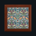 Caja De Regalo William Morris Jewelry Box Vintage<br><div class="desc">Diseño de William Morris Strawberry Thief inspirado en los motivos botánicos y de aves.</div>