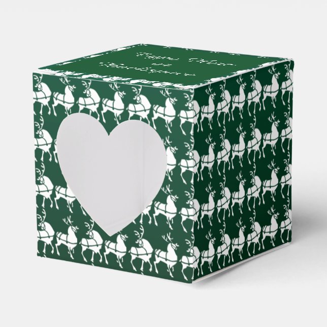 Caja de Regalos de Renos Personalizados Navidades  (Anverso)