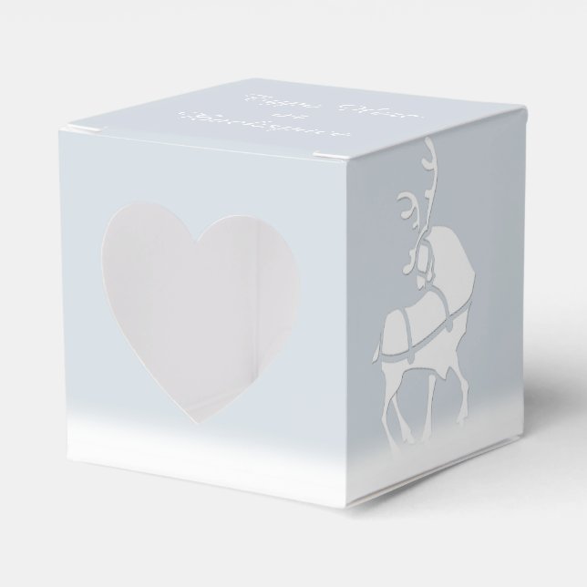 Caja de Regalos de Renos Personalizados Navidades  (Anverso)