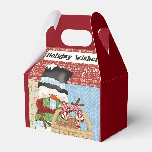 Caja de regalos navideños para Navidades de Snowma (Front Side)