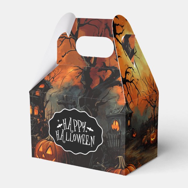 Caja de regalos para fiesta de Halloween (Front Side)