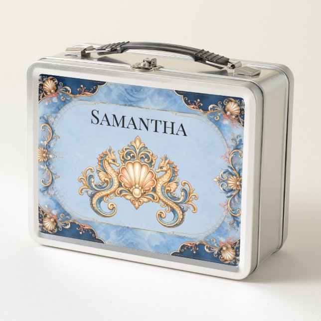 Caja de regalos para la fiesta nupcial con conchas (Anverso)
