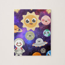 caja de rompecabezas espacial para niños