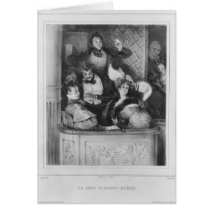 Caja de teatro delantera, grabada por Julien