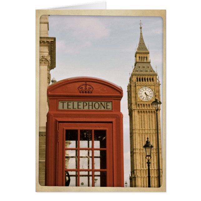 Caja de teléfono y Torre del Big Ben (Frente)