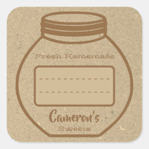 Caja de texto en blanco Papel Kraft Etiquetas de m