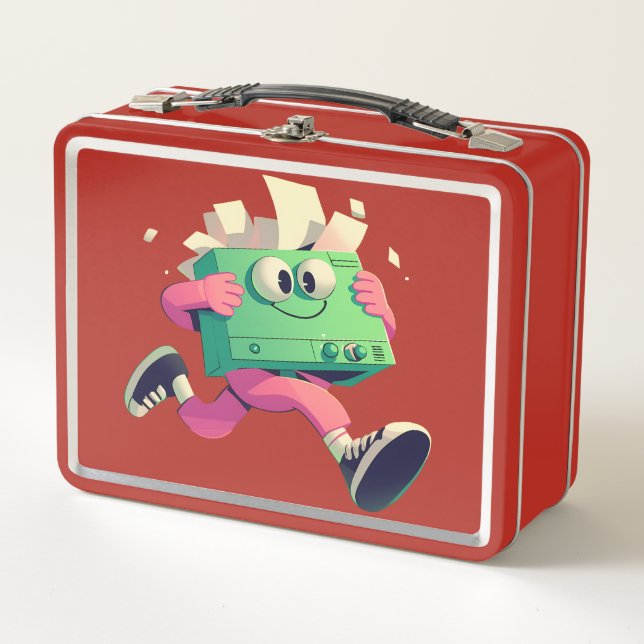 Caja de útiles escolares divertida con personaje d (Anverso)