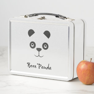 Caja del almuerzo de la lata de la panda de Boss