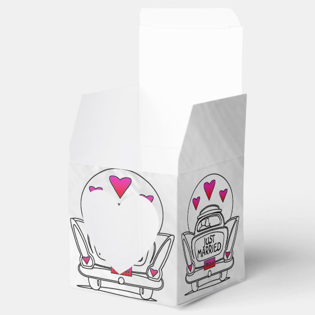 Caja del Corazón de Carro de Luna de Miel Personal (Abierto)