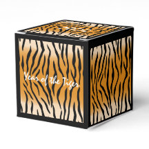 Caja del Favor del Diseño del Tigre