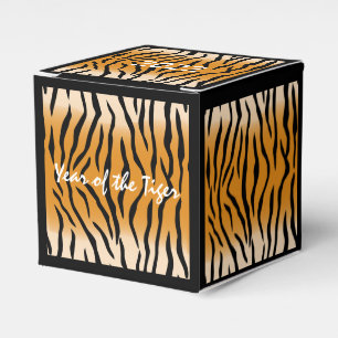 Caja del Favor del Diseño del Tigre