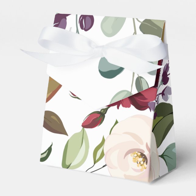 Caja del Favorito de Papel de carpa Rosas blancas  (Front Side)