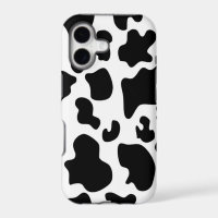 Caja del teléfono de la impresión de la vaca
