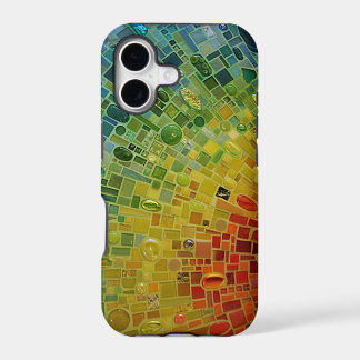 "Caja del teléfono del mosaico del arco iris "