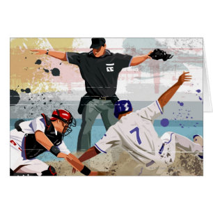 Caja fuerte del jugador de béisbol en la meta
