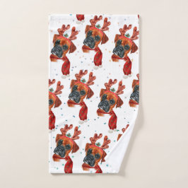 Caja linda Boxer con cuernos de reno Navidad