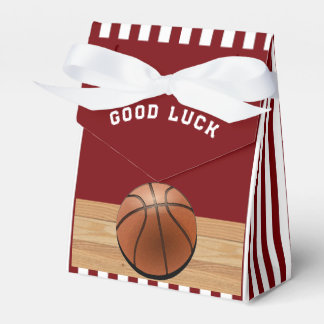Caja Maroon Favor del equipo de baloncesto