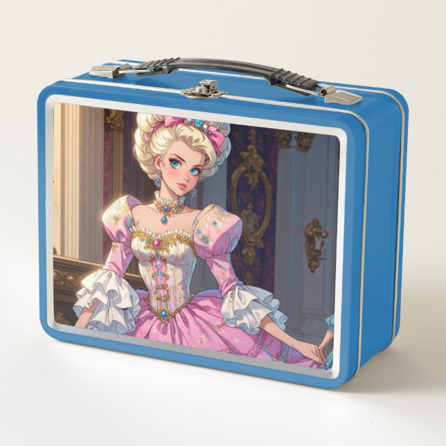 Caja metalizado de Lunchbox/cosméticos (Anverso)