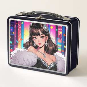 Caja metalizado de Lunchbox/cosméticos