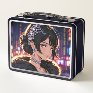 Caja metalizado de Lunchbox/cosméticos
