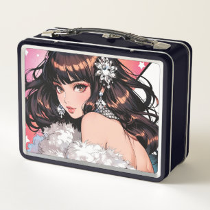 Caja metalizado de Lunchbox/cosméticos