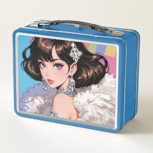 Caja metalizado de Lunchbox/cosméticos