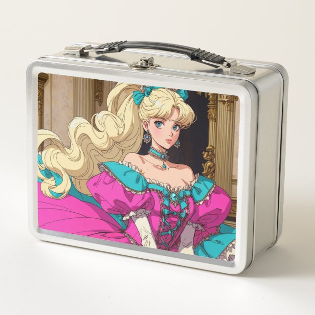 Caja metalizado de Lunchbox/cosméticos (Anverso)