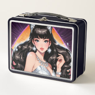 Caja metalizado de Lunchbox/cosméticos