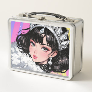 Caja metalizado de Lunchbox/cosméticos