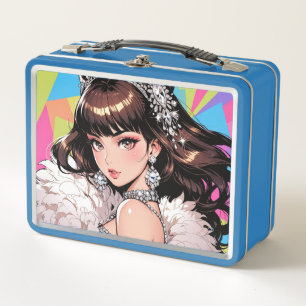 Caja metalizado de Lunchbox/cosméticos