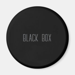 Caja Negra - Imán de Tipografía