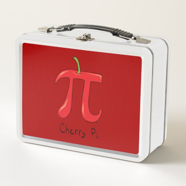 Caja para almuerzo Cherry Pi Cute Math Pi Day (Anverso)