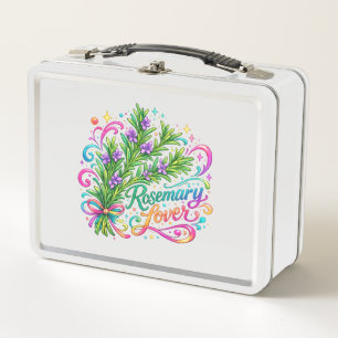 Caja para almuerzo de amante de romero
