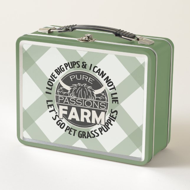 Caja para almuerzo de cachorros de césped Green Le (Anverso)