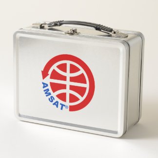 Caja para almuerzo de metal con logotipo redondo d