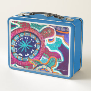 Caja para almuerzo de metal de tortuga Maorí