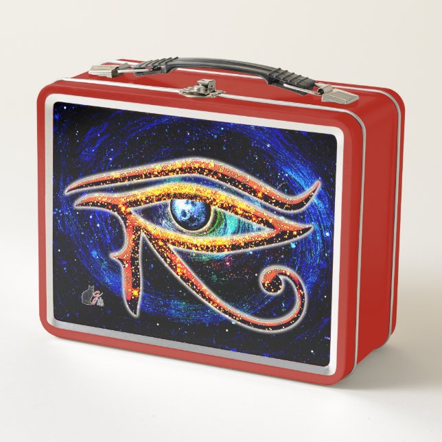 Caja Para Almuerzo De Metal Ojo De Horus (Anverso)