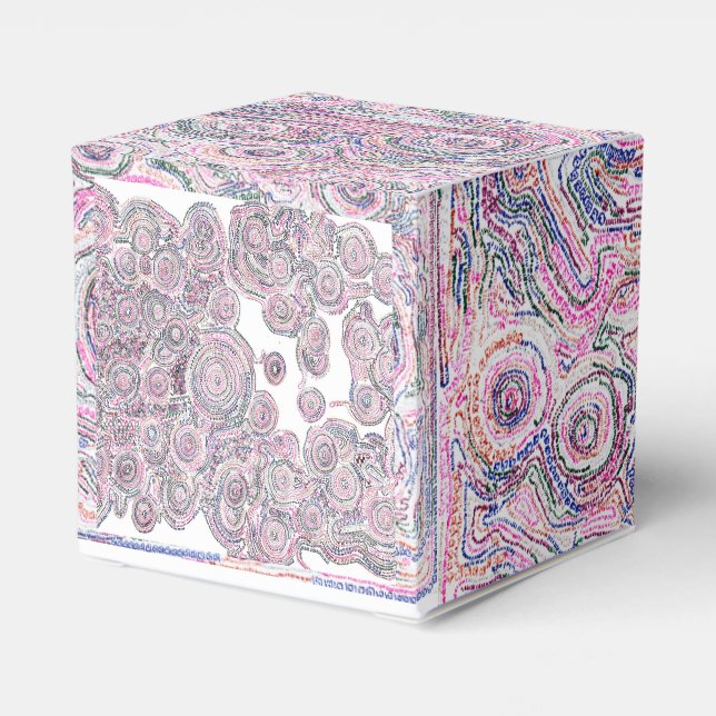 CAJA PARA REGALOS 白い線の入った「算数曼荼羅」ボックス (Reverso Costado)