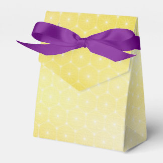 CAJA PARA REGALOS 麻の葉文様のリボン付きテントフェイバーボックス