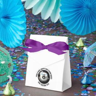 Caja Para Regalos 10 x Piscina Personalizado 8 Ball BLUE EYES Happy 