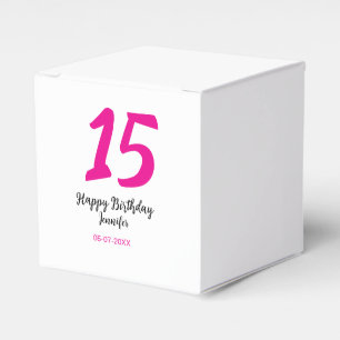 Caja Para Regalos 15 años quiencenera añadir fecha año tentación ros